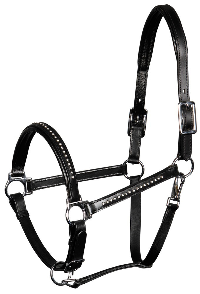 Harry's Horse Leather Halter Finesse Crystal