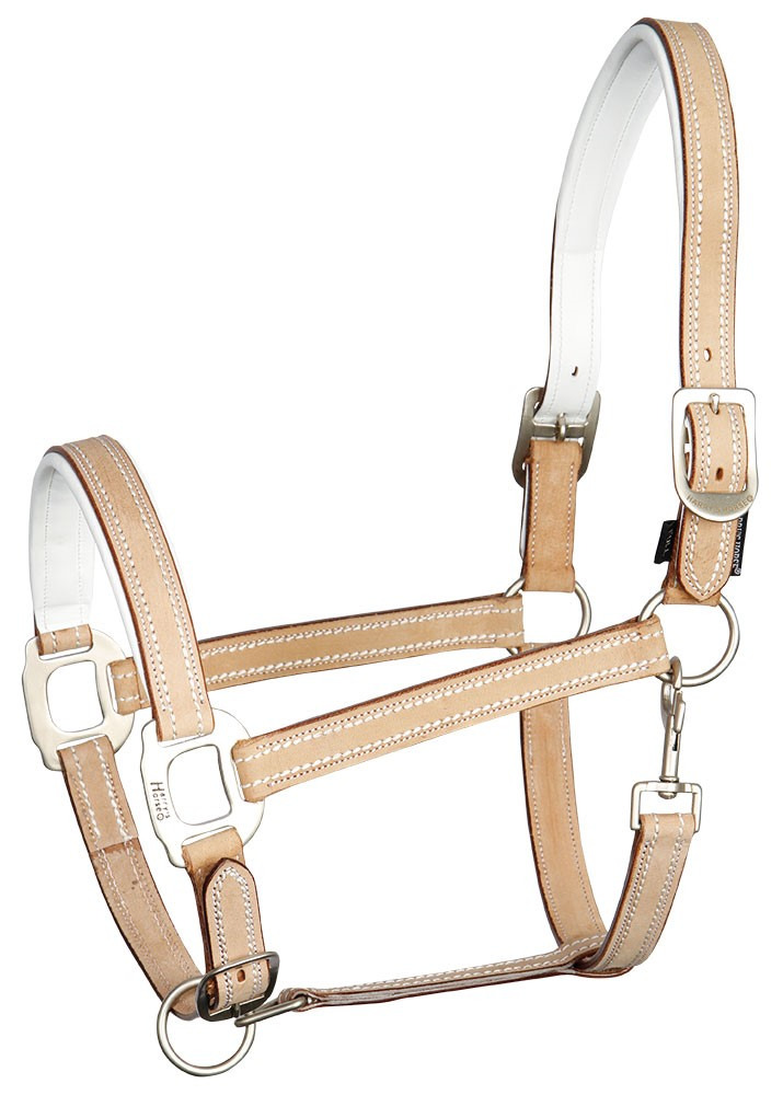 Harry's Horse Leather Halter Cremello
