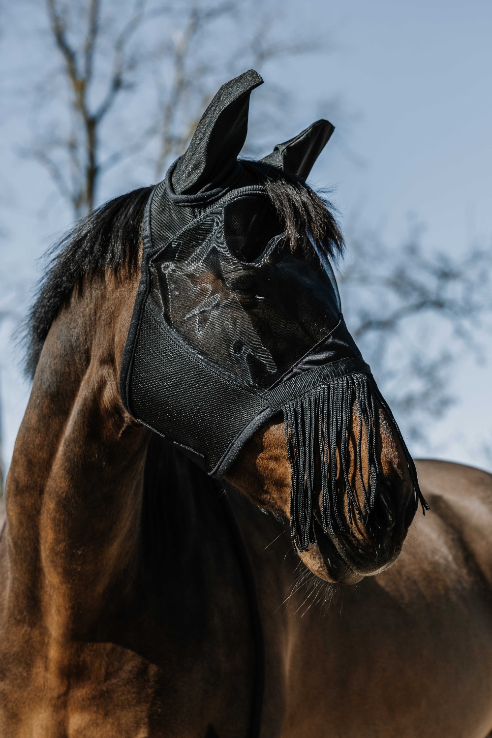 Equithème Vliegenmasker UV Franjes