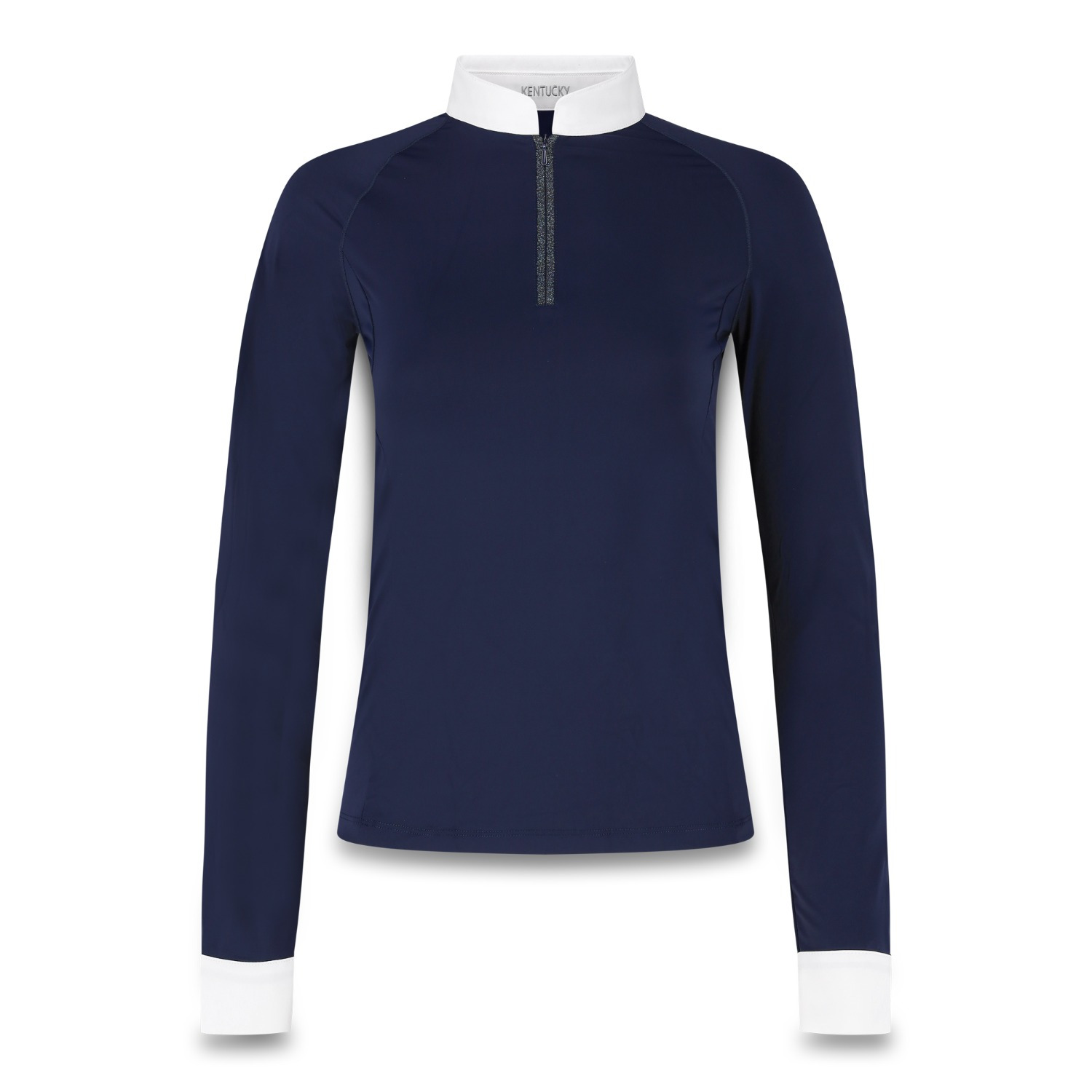 Kentucky Women&#39;s Classic Match Jersey with Glitter Zipper Long Sleeves