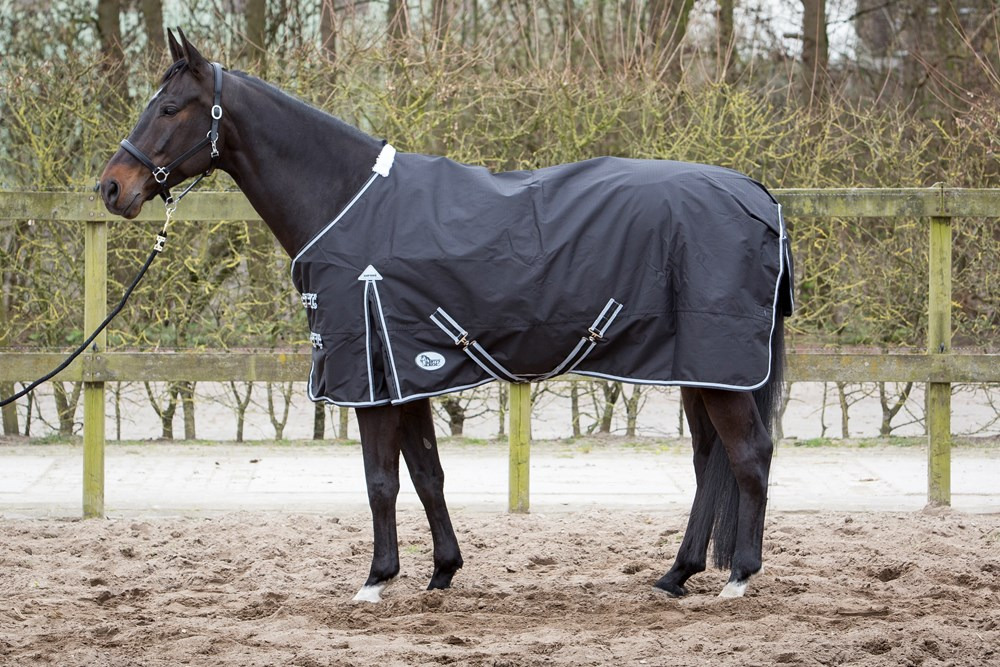 Harry's Horse Thor Rain Rug with Fleece Lining - Black