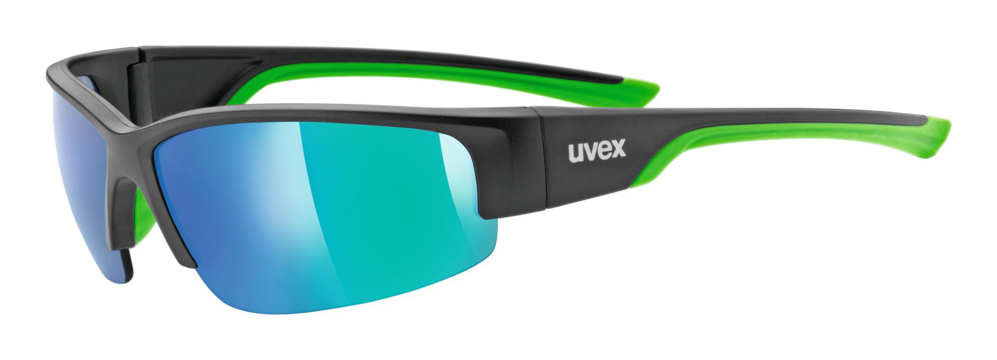 Uvex Sportstyle 215 Matte Black Green / Mirror Green