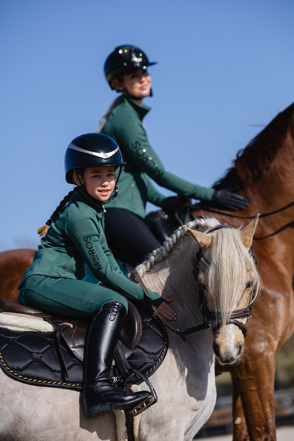 Mrs. Ros FW26 Mini Ros Softshell Riding Leggings Dark Forest