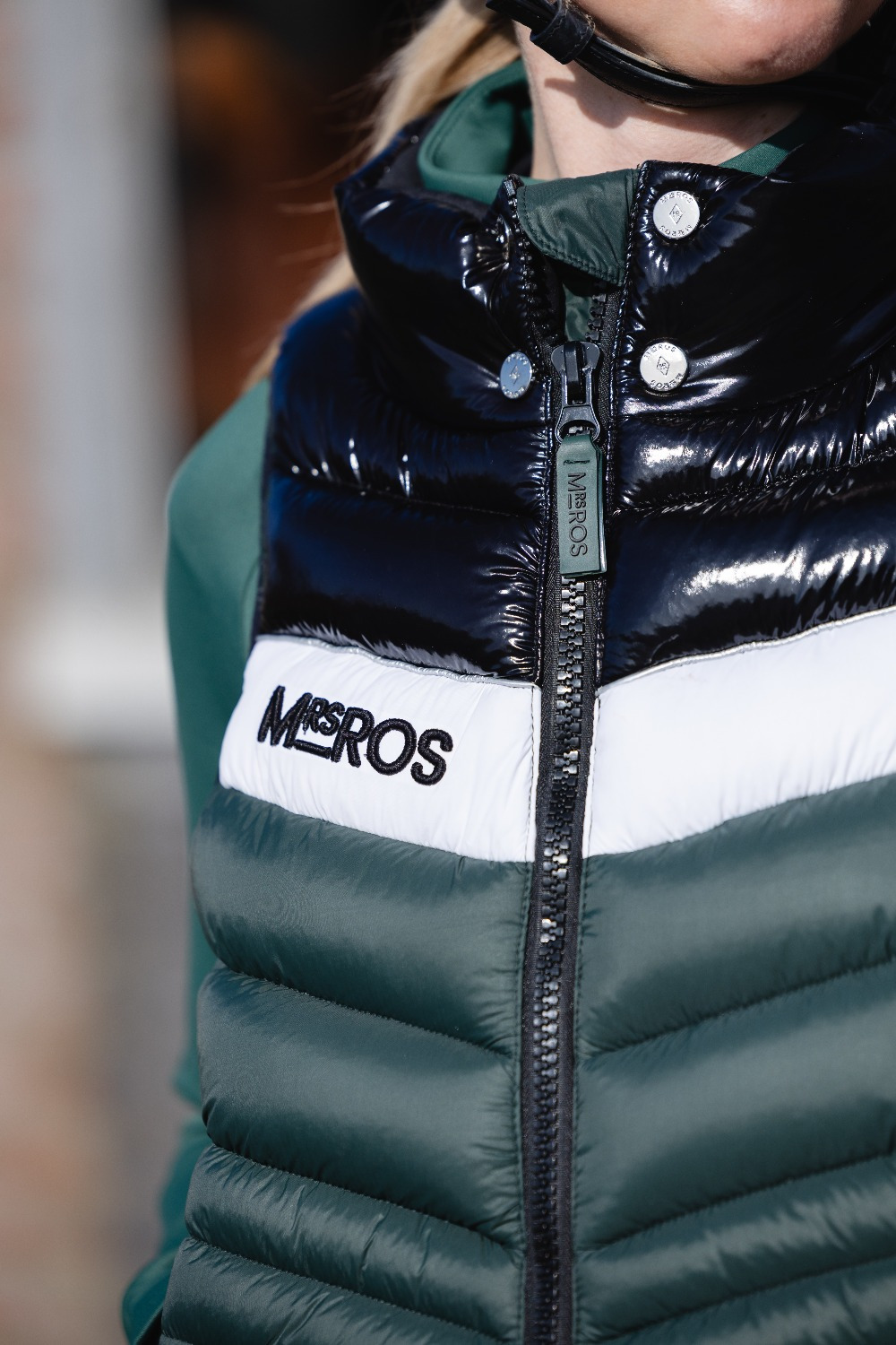 Mrs. Ros FW26 Puffer Vest Dark Forest