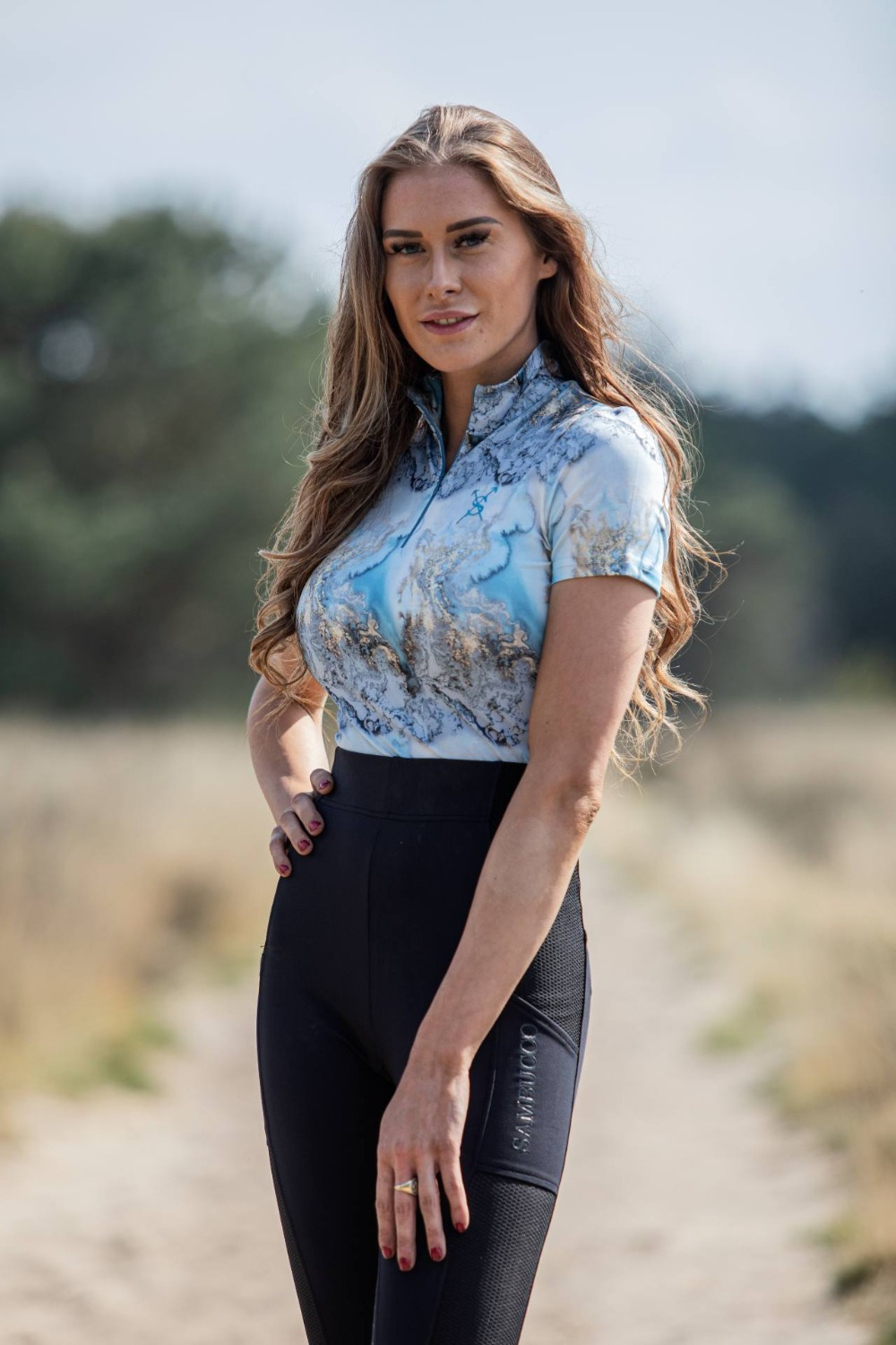 Sambucco SS'22 Blue Marble Short-Sleeve Base Layer
