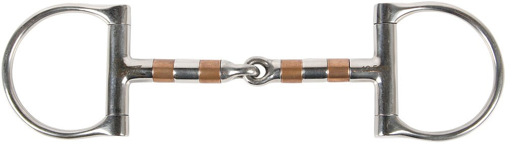 Harry's Horse D-ring snaffle with copper rollers 13 mm