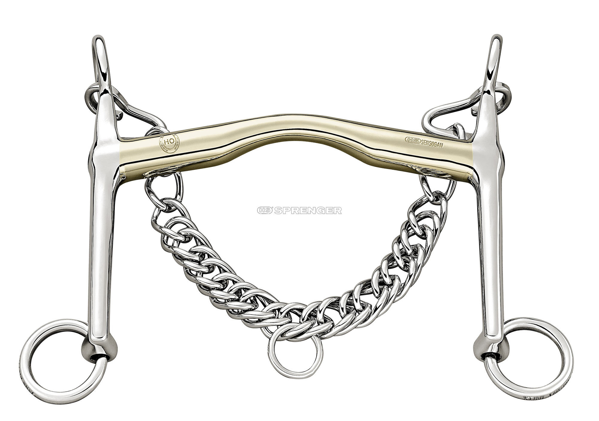 Sprenger HO dressuurstang met lage tongboog 12mm, 50 mm scharen SENSOGAN