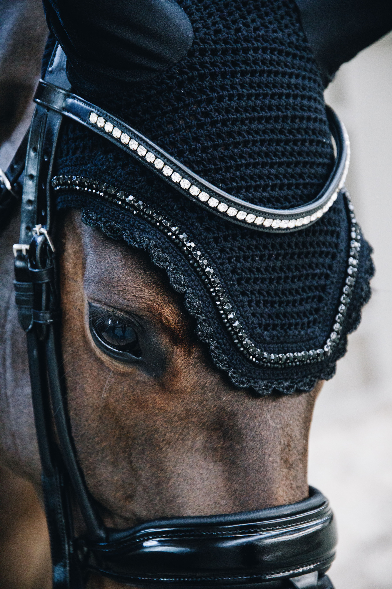 Kentucky Fly Veil Wellington Stone & Pearl