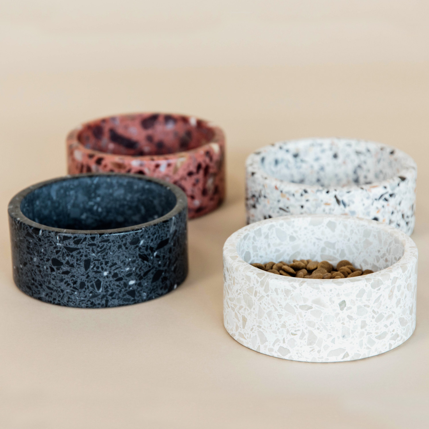 Kentucky Dog Bowl Terrazzo Stone