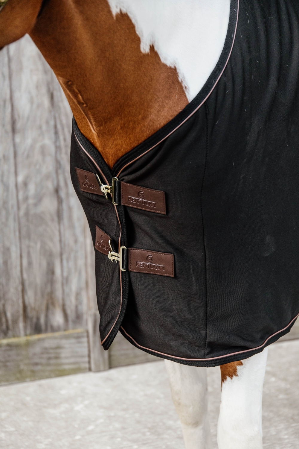Kentucky Fleece-Abschwitzdecke Schwarz