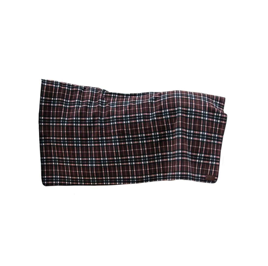 Kentucky Fleecedecke Heavy Square Check Printing Braun