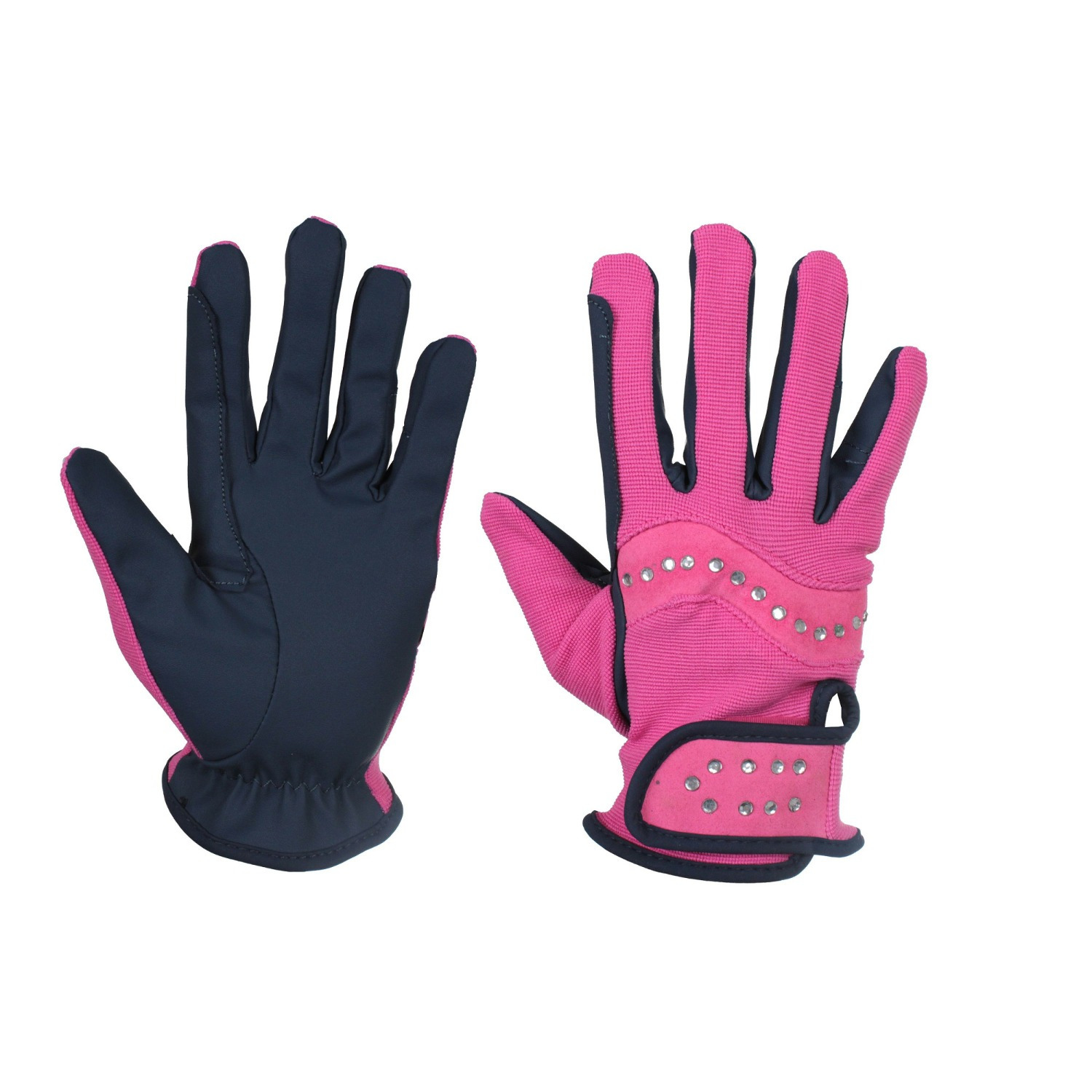 Red Horse Gloves mit Glitzer