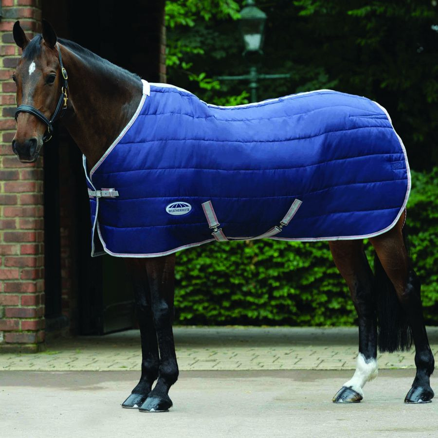 Weatherbeeta ComFiTec 210D Channel Quilt Standard Neck Medium/Light 110g Navy Blue/Silver/Red