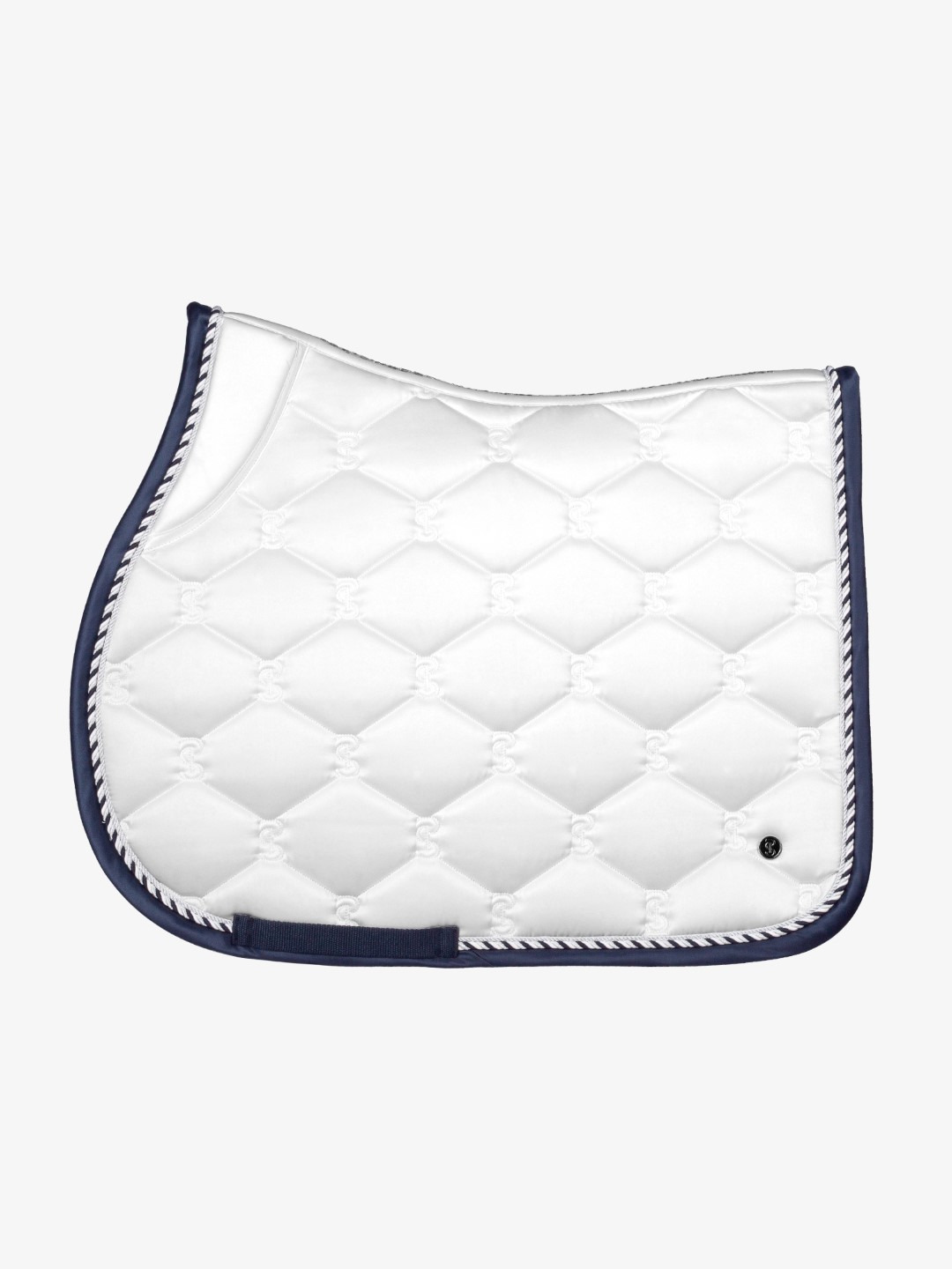 PS of Sweden Signature Saddle Pad White Navy