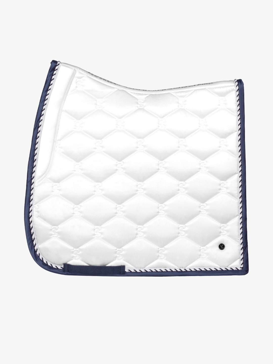 PS of Sweden Signature Saddle Pad White Navy