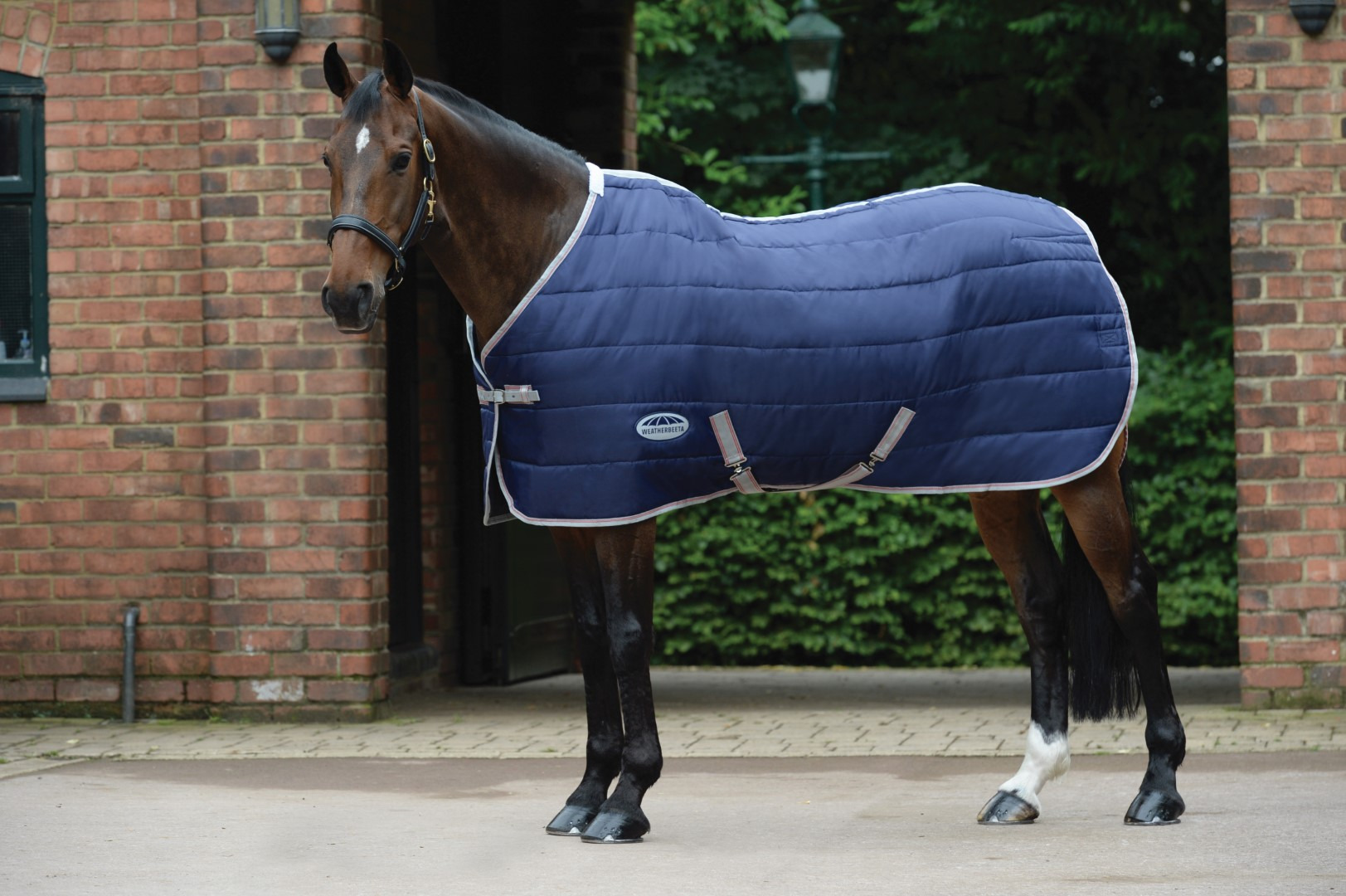 WeatherBeeta ComFiTec 210D Channel Quilt Standard Neck Medium 220g Navy/Silver/Red