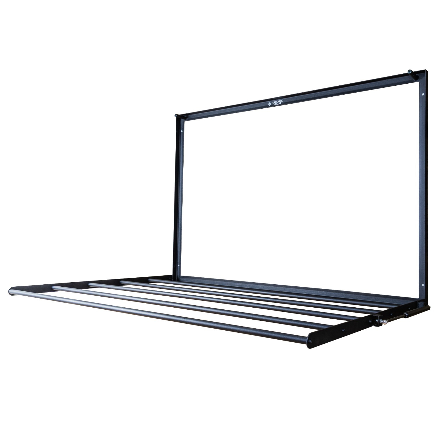 Grooming Deluxe Rug Rack Foldable Space Saving Matt Black