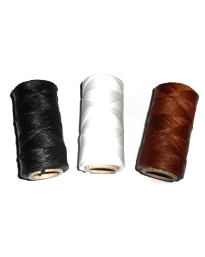 Waxed plaiting thread