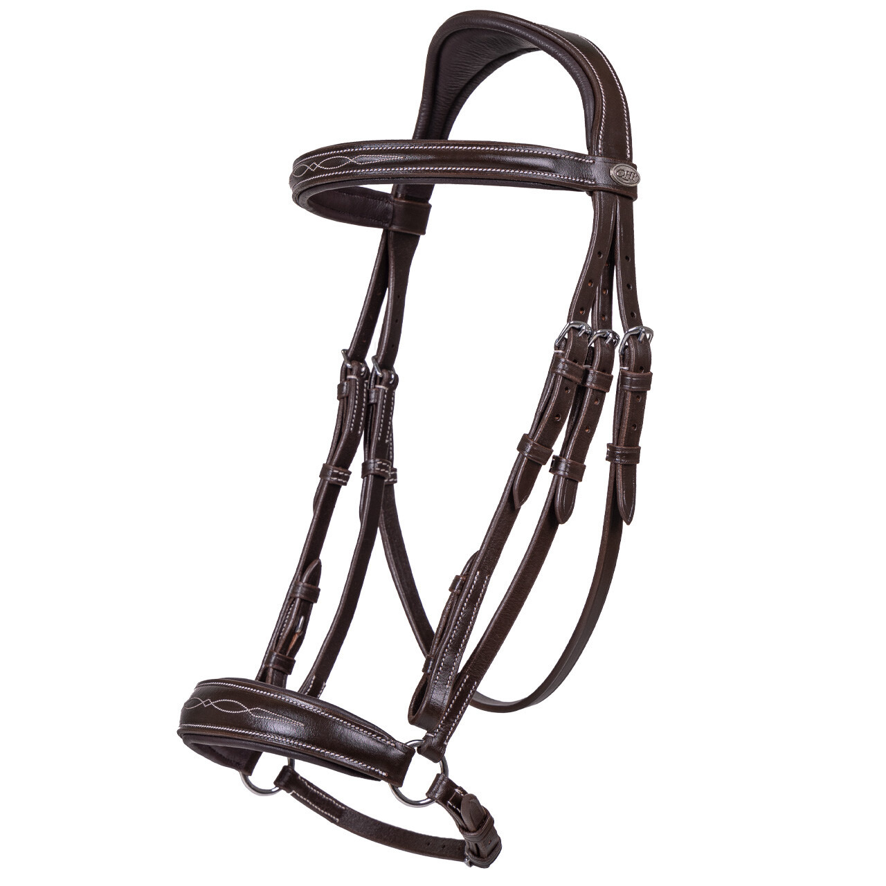 QHP Luxury Bridle with Drop Noseband