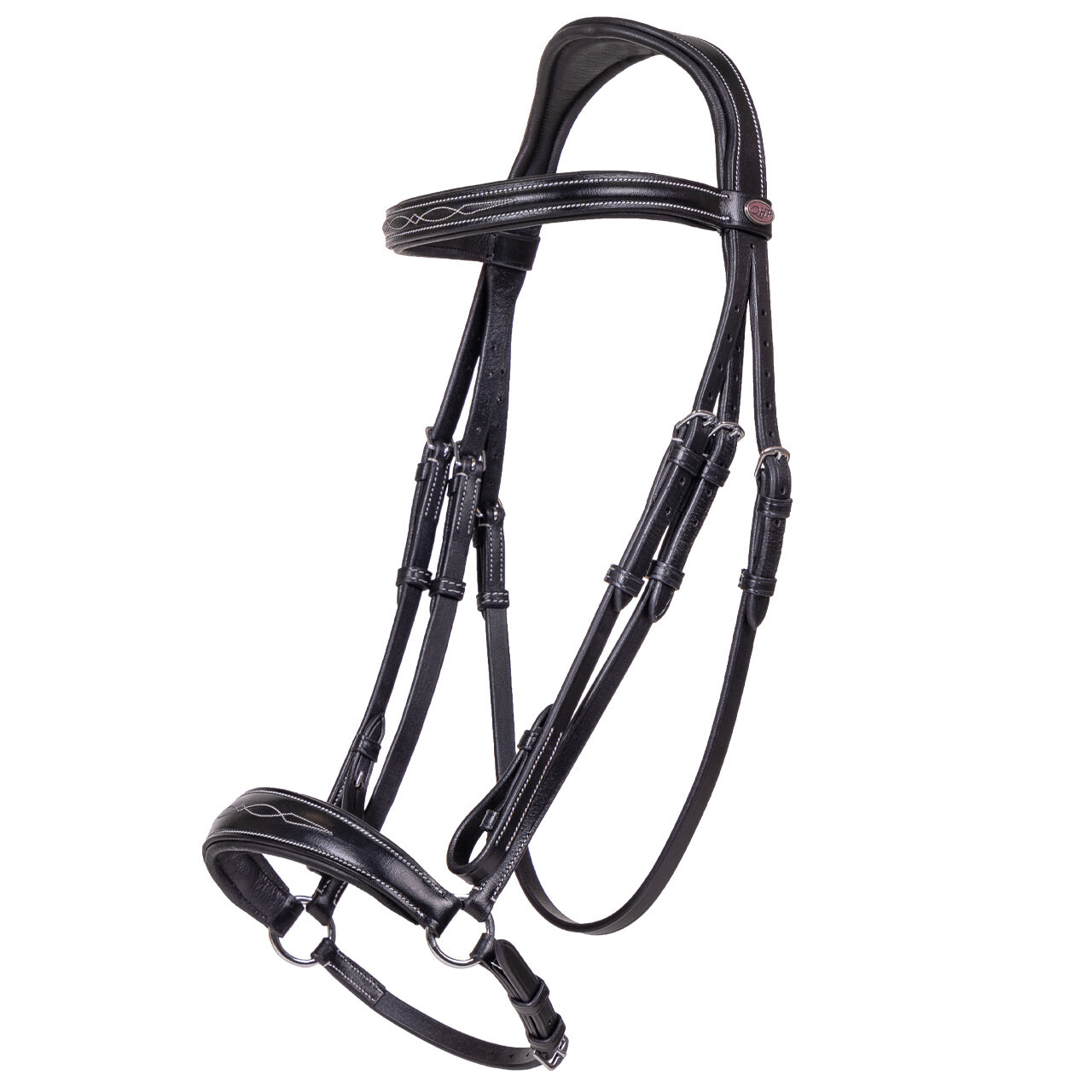 QHP Luxury Bridle with Drop Noseband
