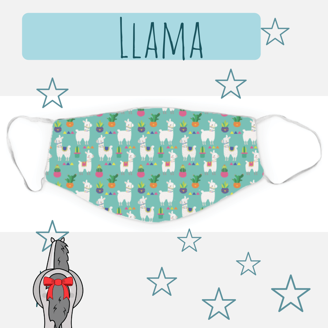 Dreamers & Schemers Lama Mund-Nasen-Maske