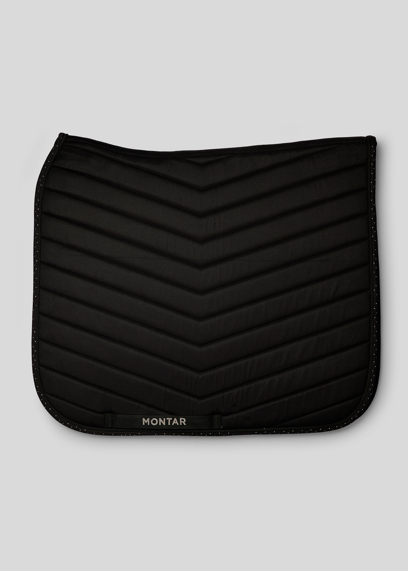 Montar SS26 Fair Dressage Saddlepad w. gun metal crystals Black