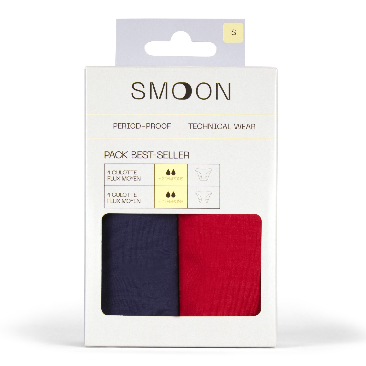 SMOON Set aus 2 Menstruationsslips Medium