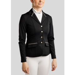 Montar SS26 MOLila Competition Jacket w. Champagne Crystal tape and Crystals Black