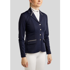 Montar SS26 MOLila Competition Jacket w. Champagne Crystal tape and Crystals Navy