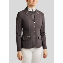 Montar SS26 MOLila Competition Jacket w. Champagne Crystal tape and Crystals Slate Grey