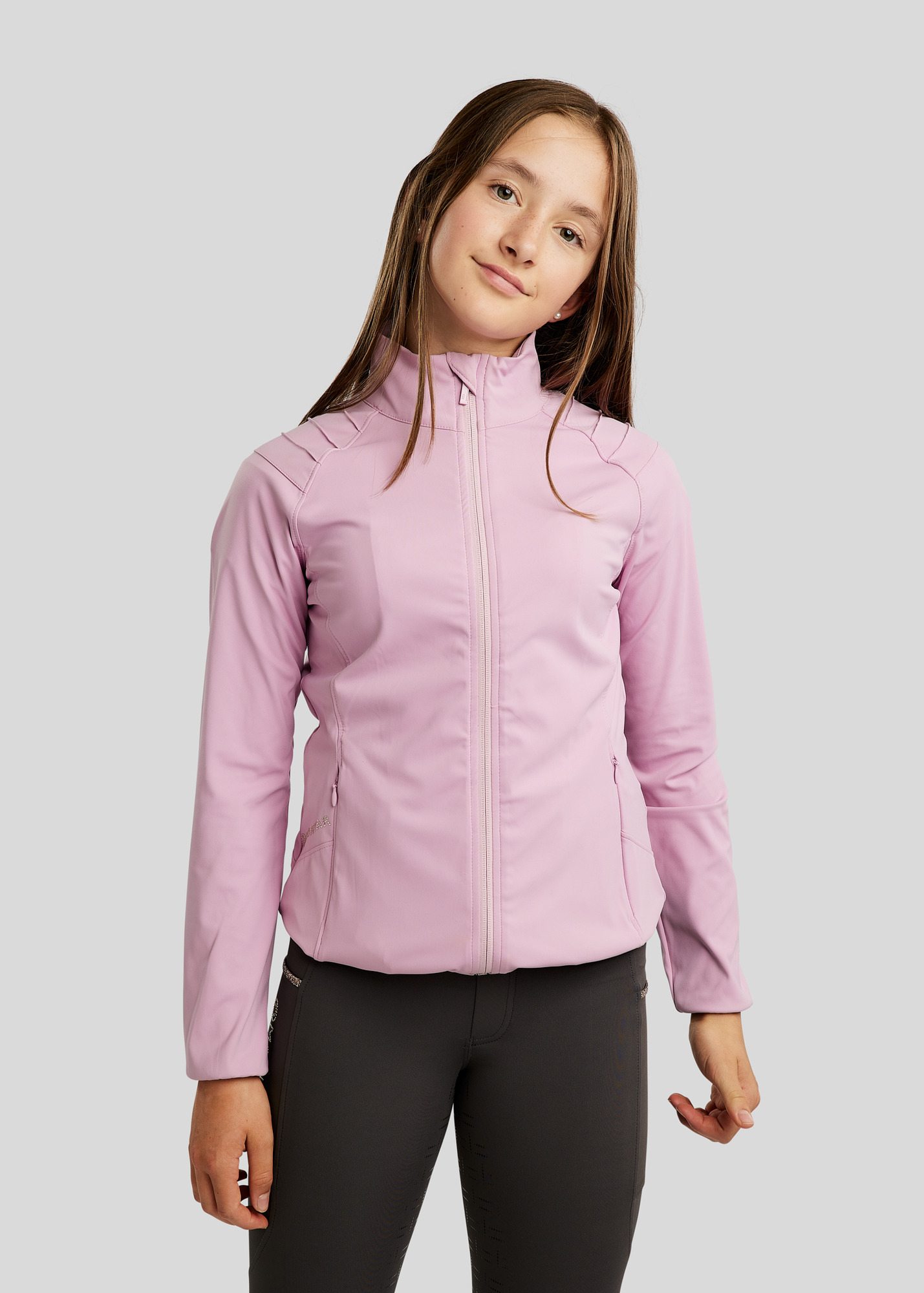 Montar SS26 Junior MoPearl Pintucks and Champagne crystals Candy Pink