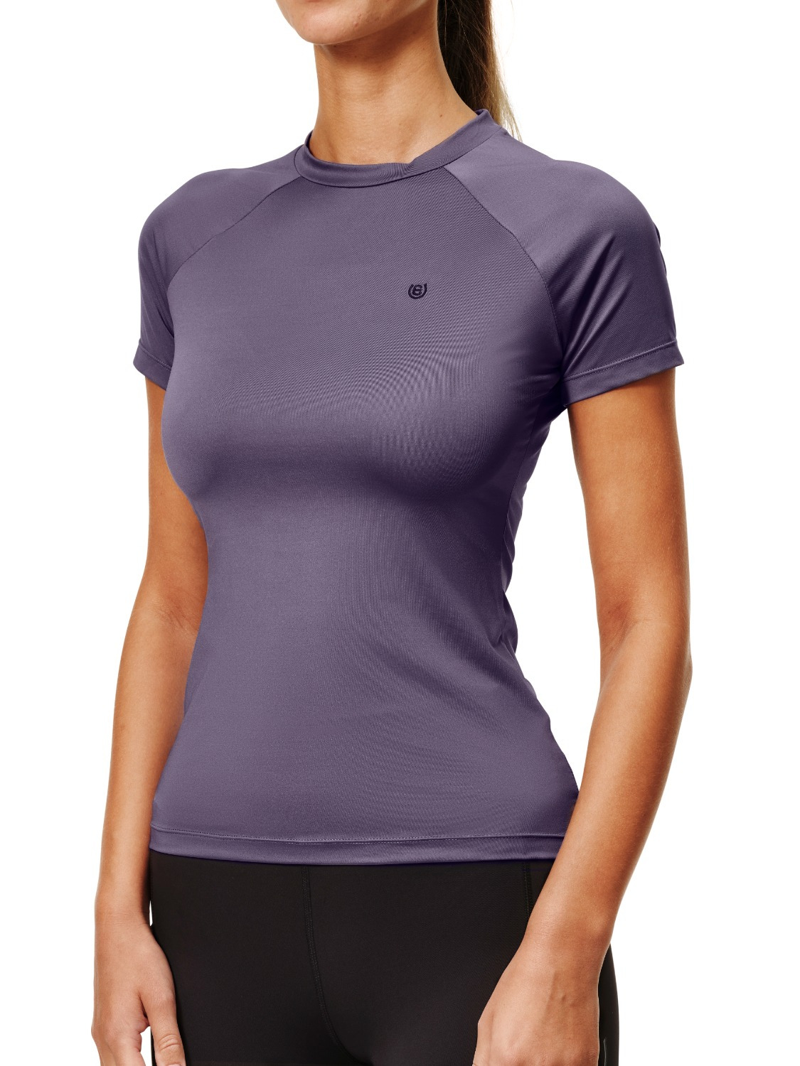 Equestrian Stockholm Dynamic Base Layer Short Sleeve - Dark Violet