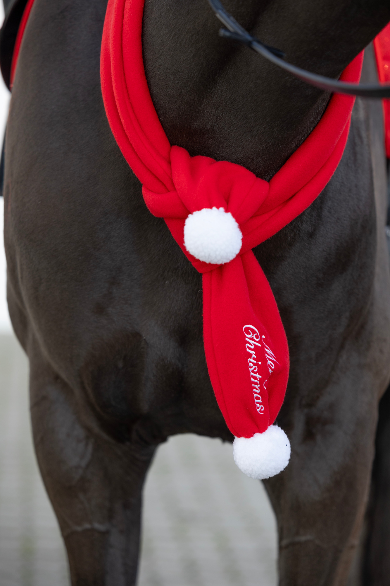 HorseGuard FW26 Weihnachtsschal Pferd