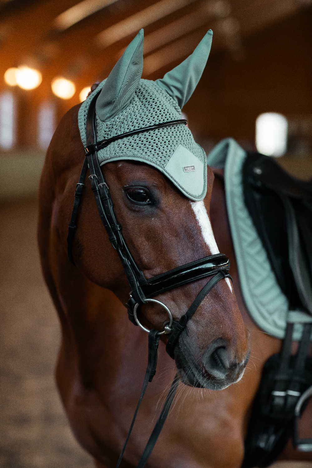 Equestrian Stockholm SS25 Mint Green Modern Ear Bonnet