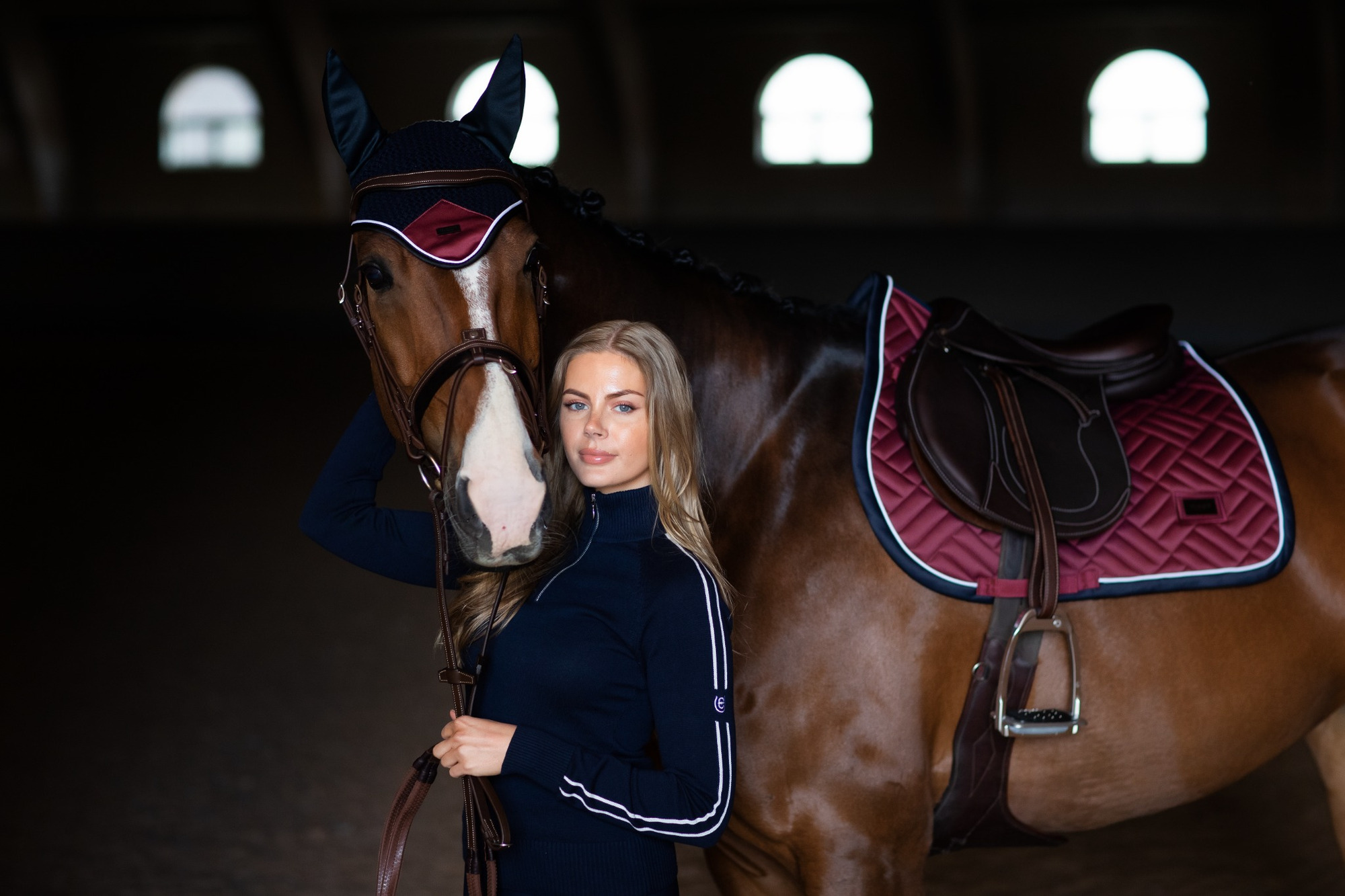 Equestrian Stockholm FW'24 Luxury Modern Spring Saddle Pad