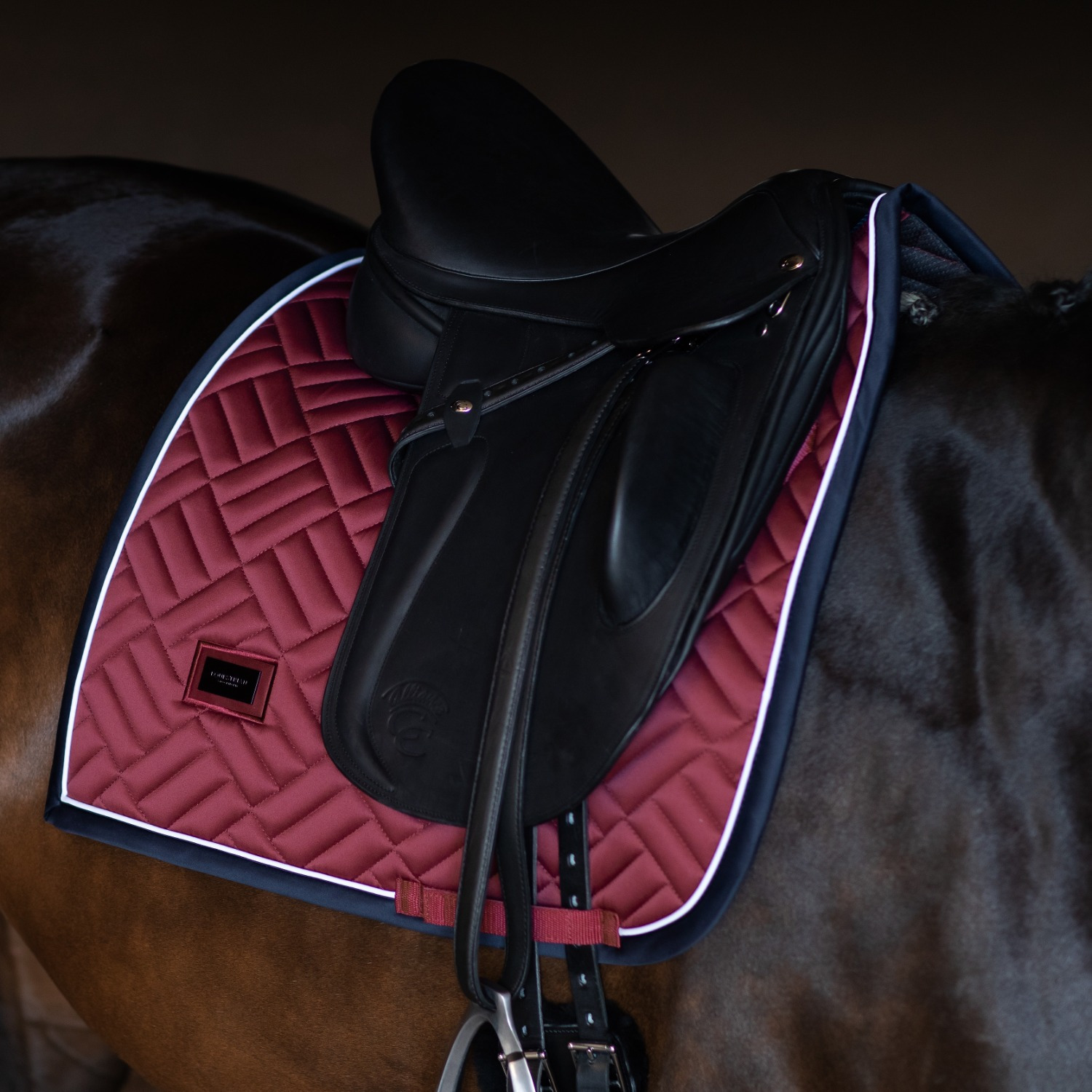 Equestrian Stockholm FW'24 Luxe Modern Dressage Saddle Pad