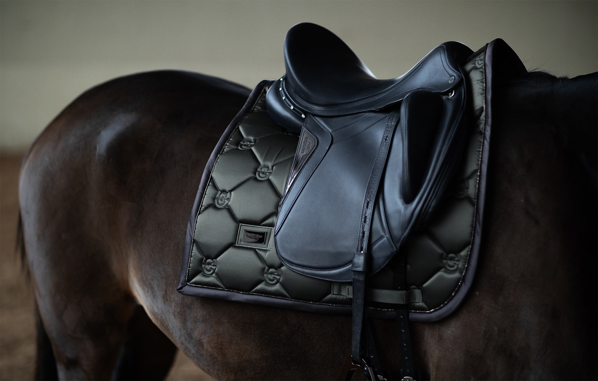 Equestrian Stockholm Avenue Green Dressage Saddle Pad