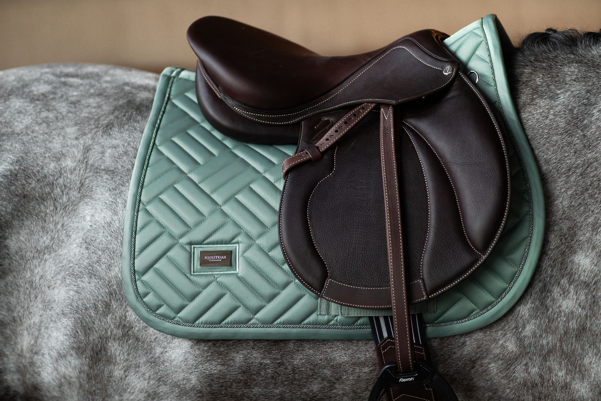Equestrian Stockholm SS25 Mint Green Modern Spring Saddle Pad