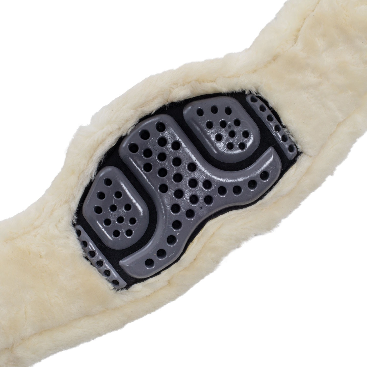Acavallo Anatomischer Dressurgurt Gel Lammfell