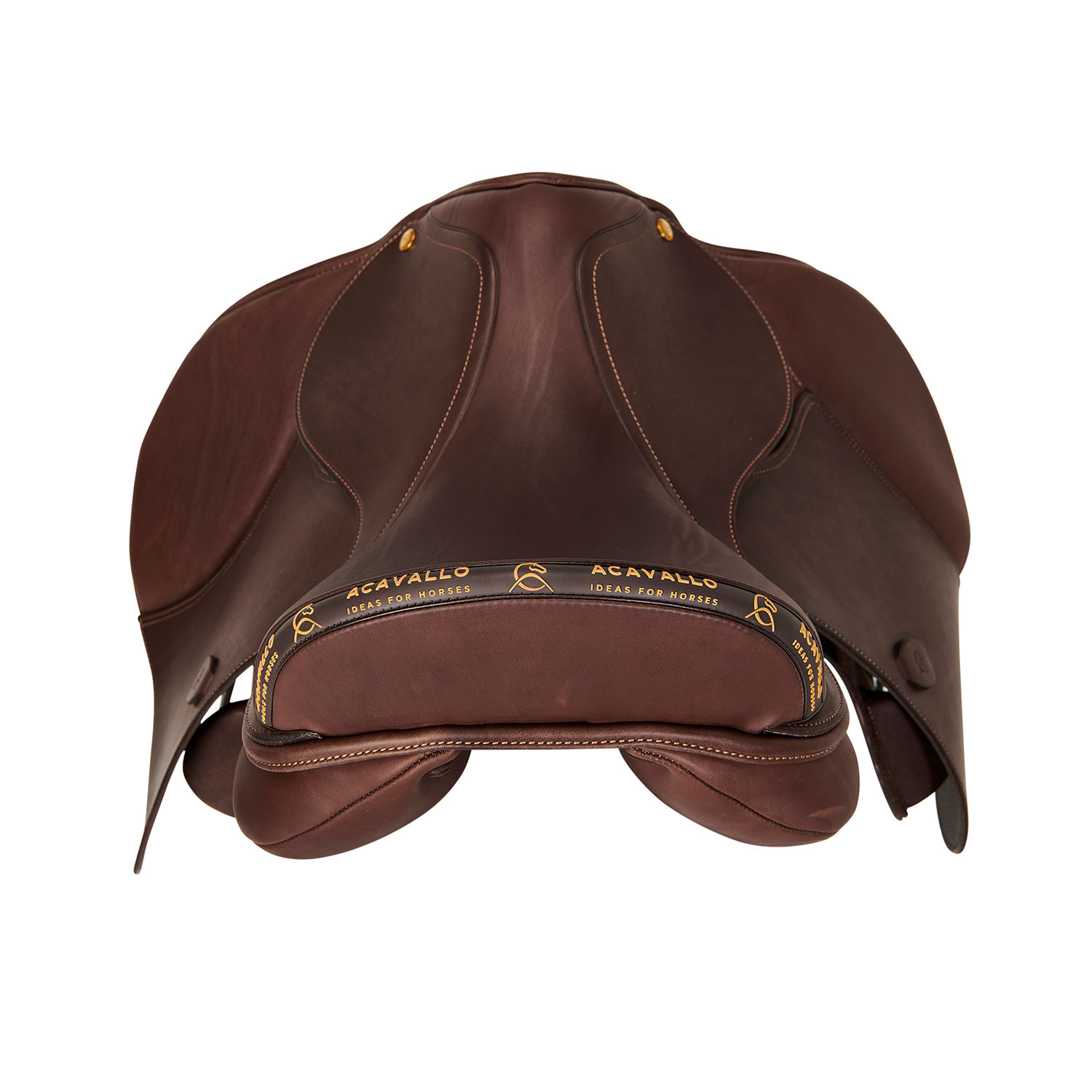 Acavallo Mantegna dressage saddle long knee blocks