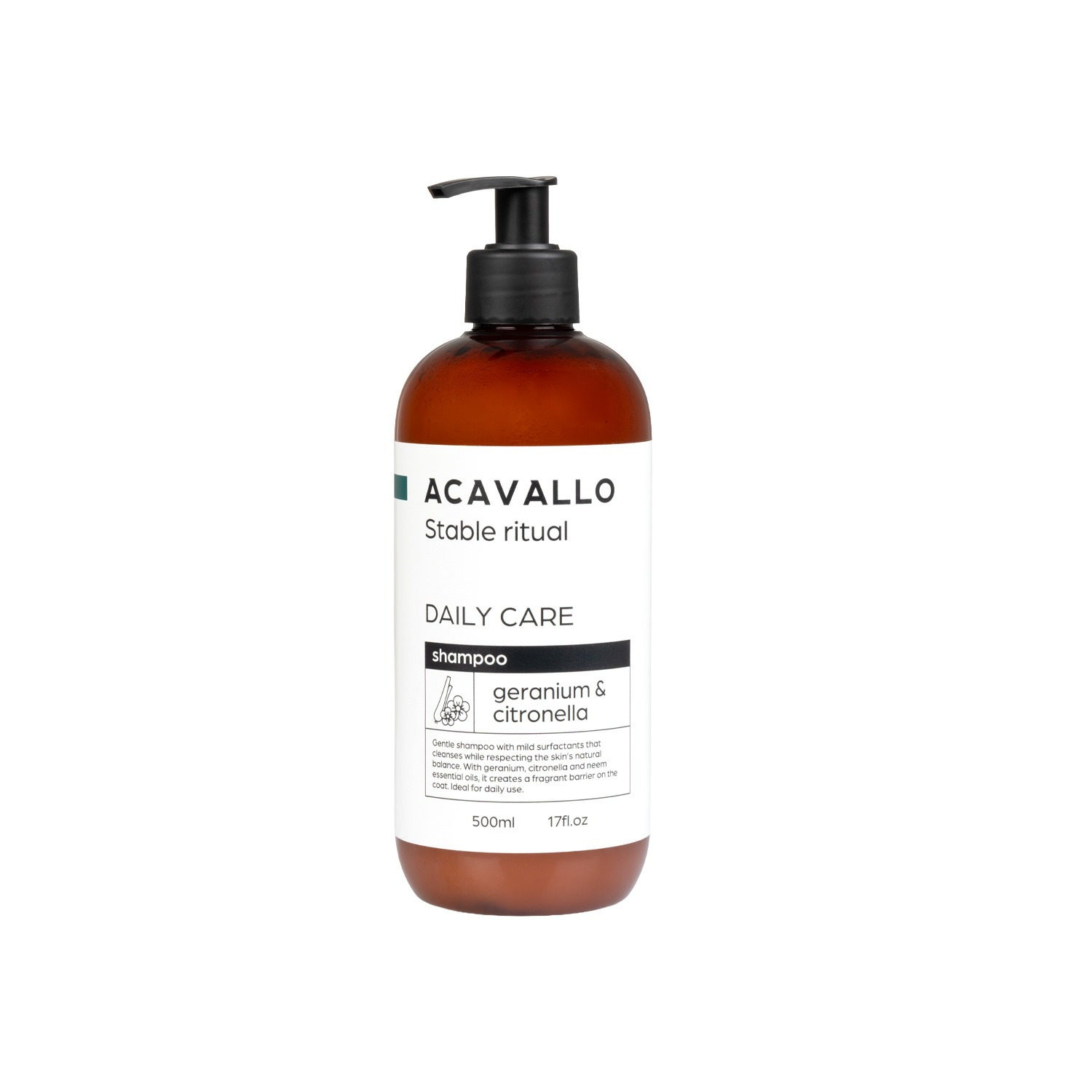 Acavallo Care Geranium- und Citronella-Shampoo