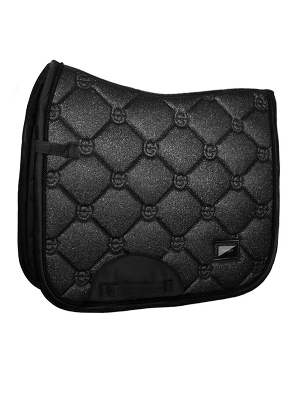 Equestrian Stockholm FW'22 All Black Glimmer Dressage Saddle Pad