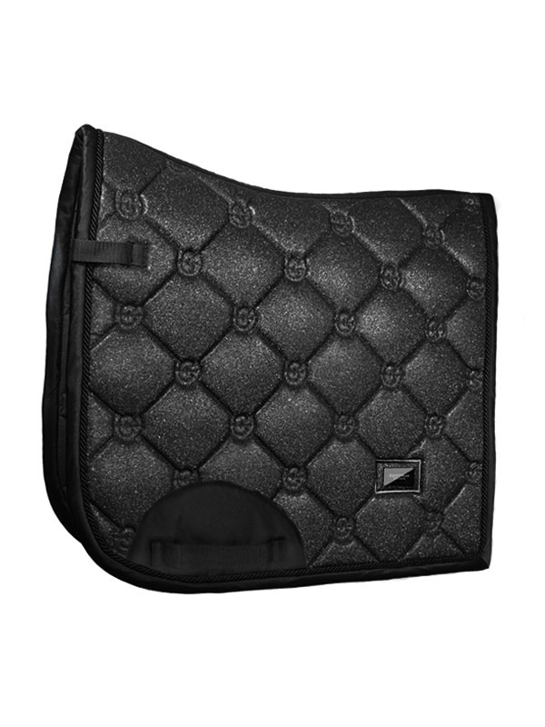 Equestrian Stockholm FW'22 All Black Glimmer Dressage Saddle Pad