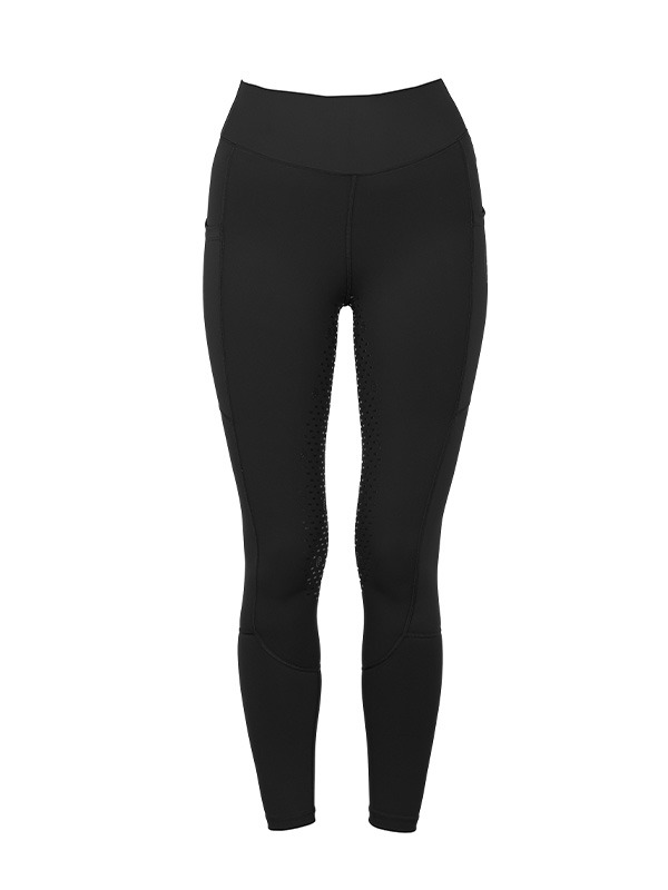 Equestrian Stockholm FW'23 All Black riding tights full grip