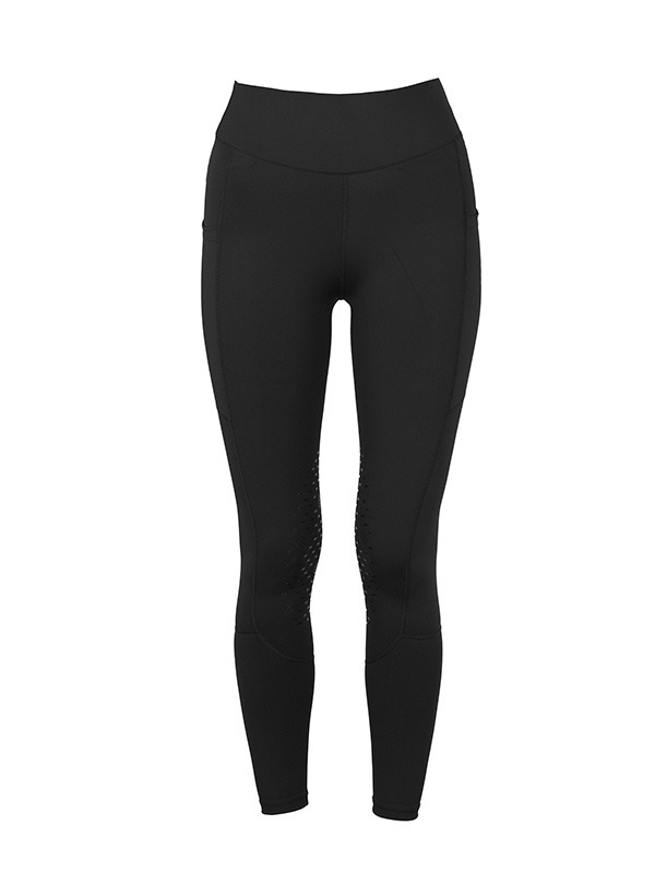 Equestrian Stockholm FW'23 All Black riding tights knee grip