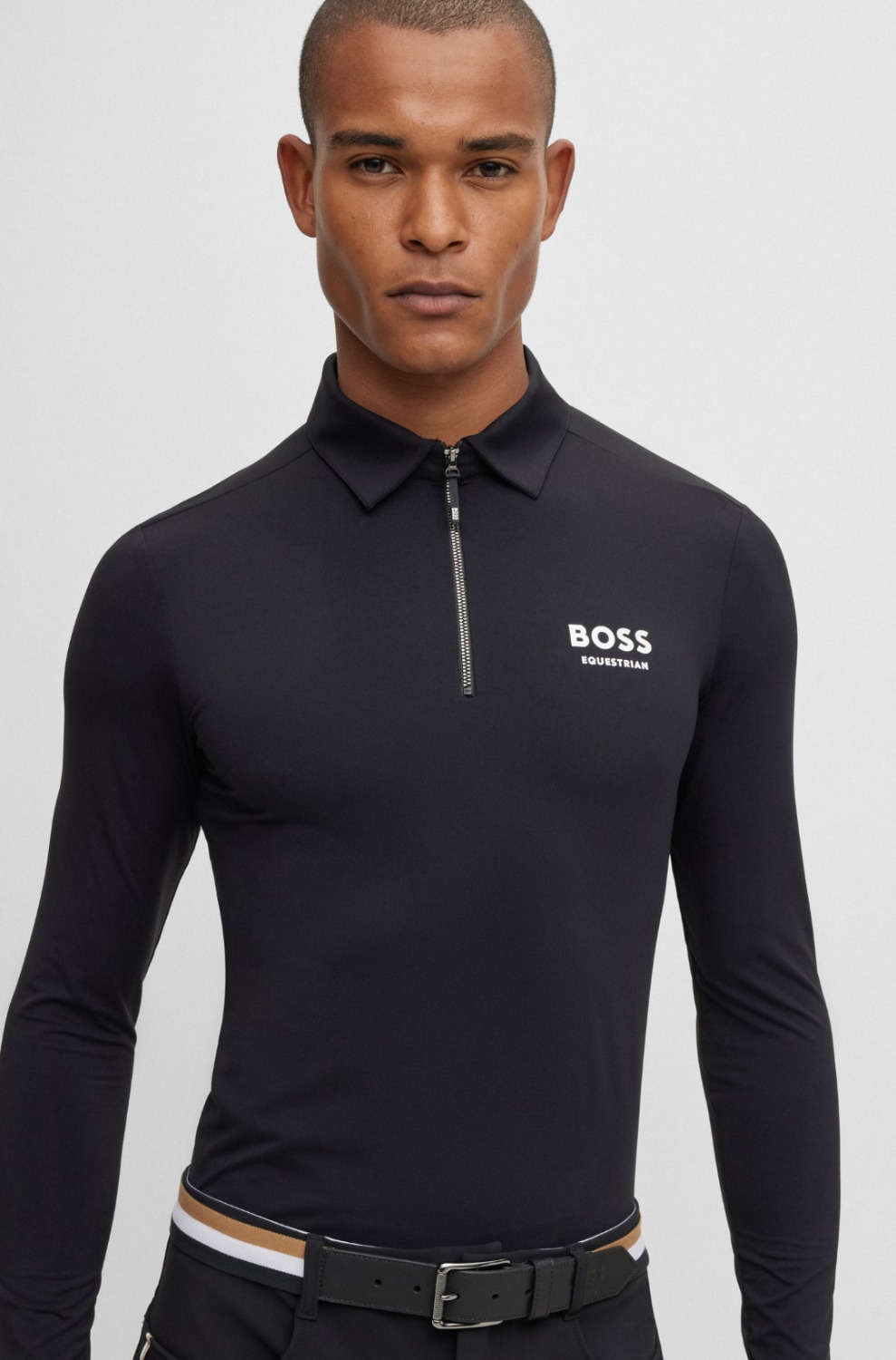BOSS Equestrian FW'23 Herren Trainingsshirt Elton Signature Stripe