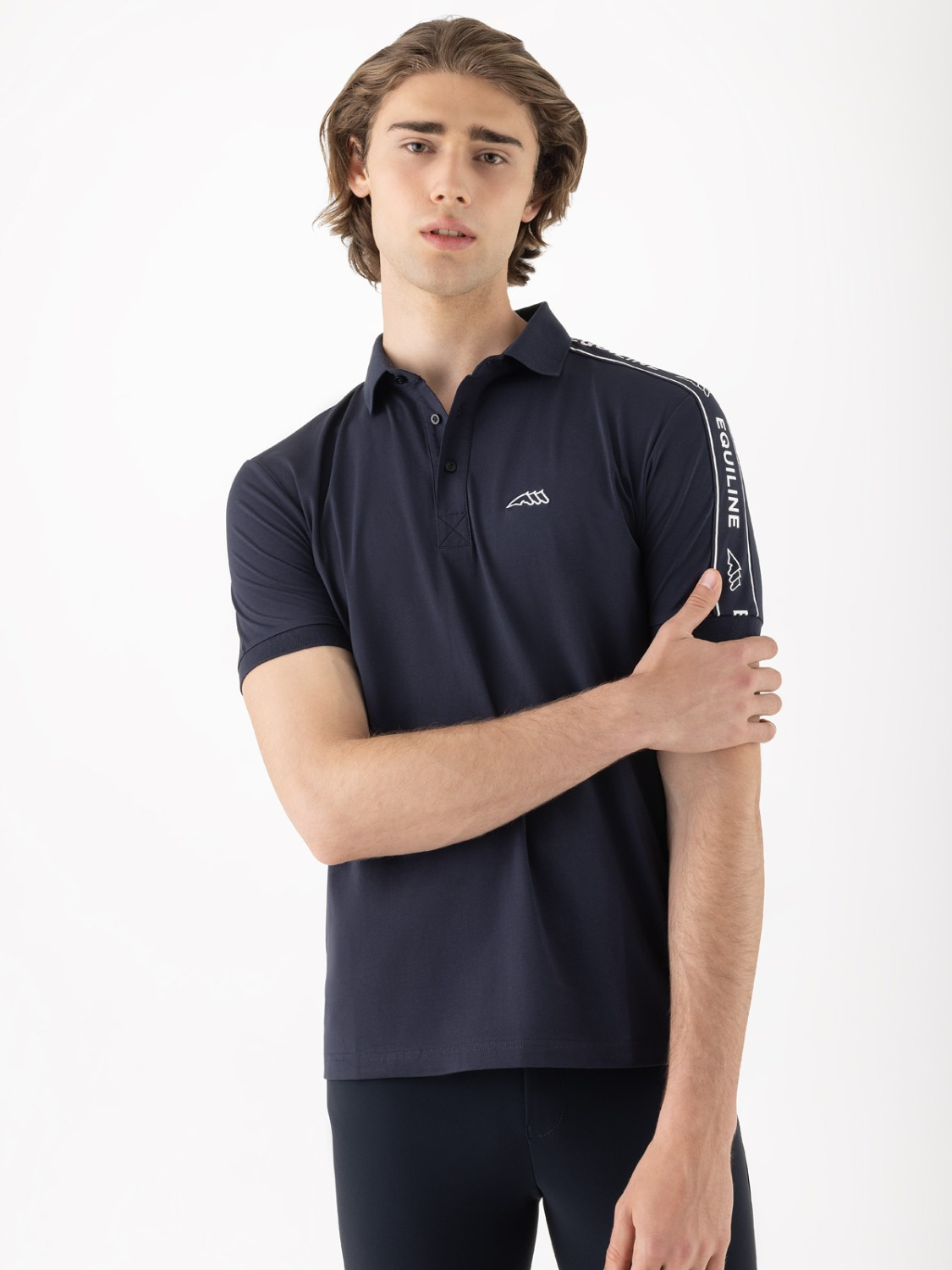 Equiline SS26 Men's Training Polo Shirt EQCravet