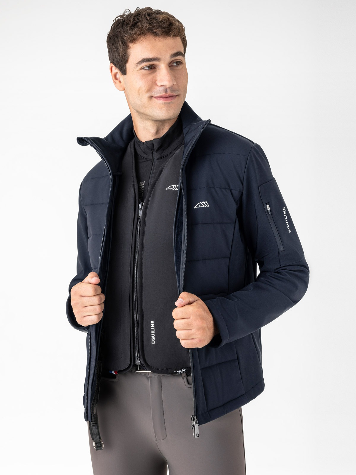 Equiline Herren Airbag-kompatible Softshelljacke Exot