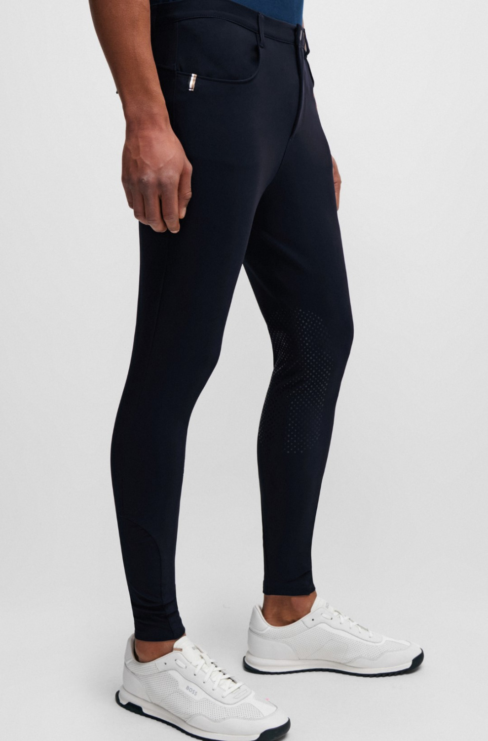 BOSS Equestrian SS'24 Herren Sommer Reithose James Kniebesatz