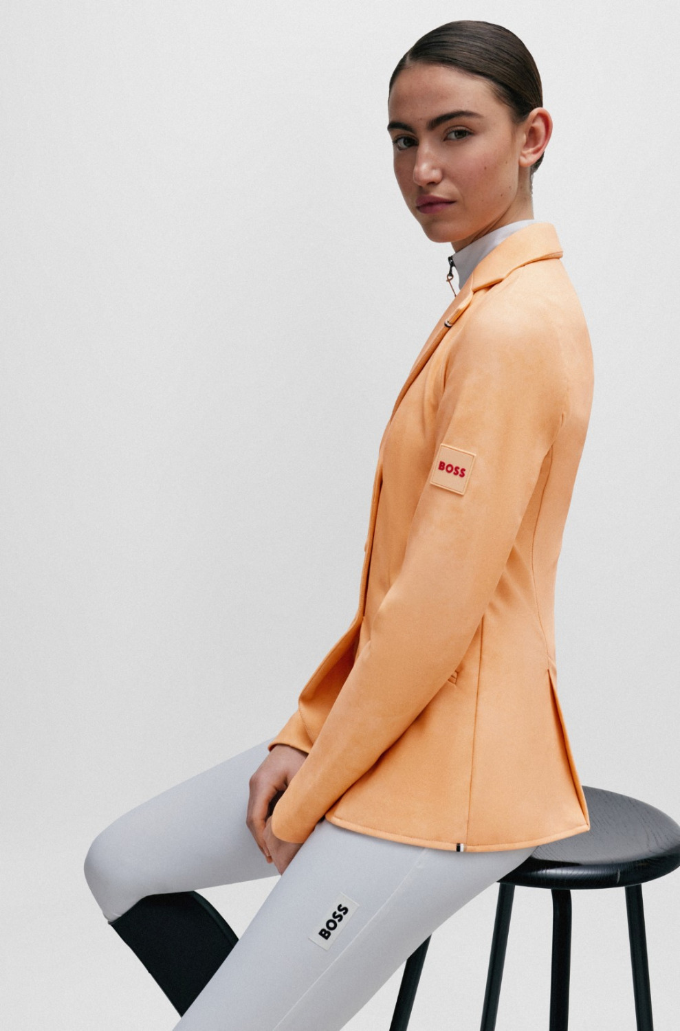 BOSS Equestrian FS'24 Turniersakko Veloursleder-Look